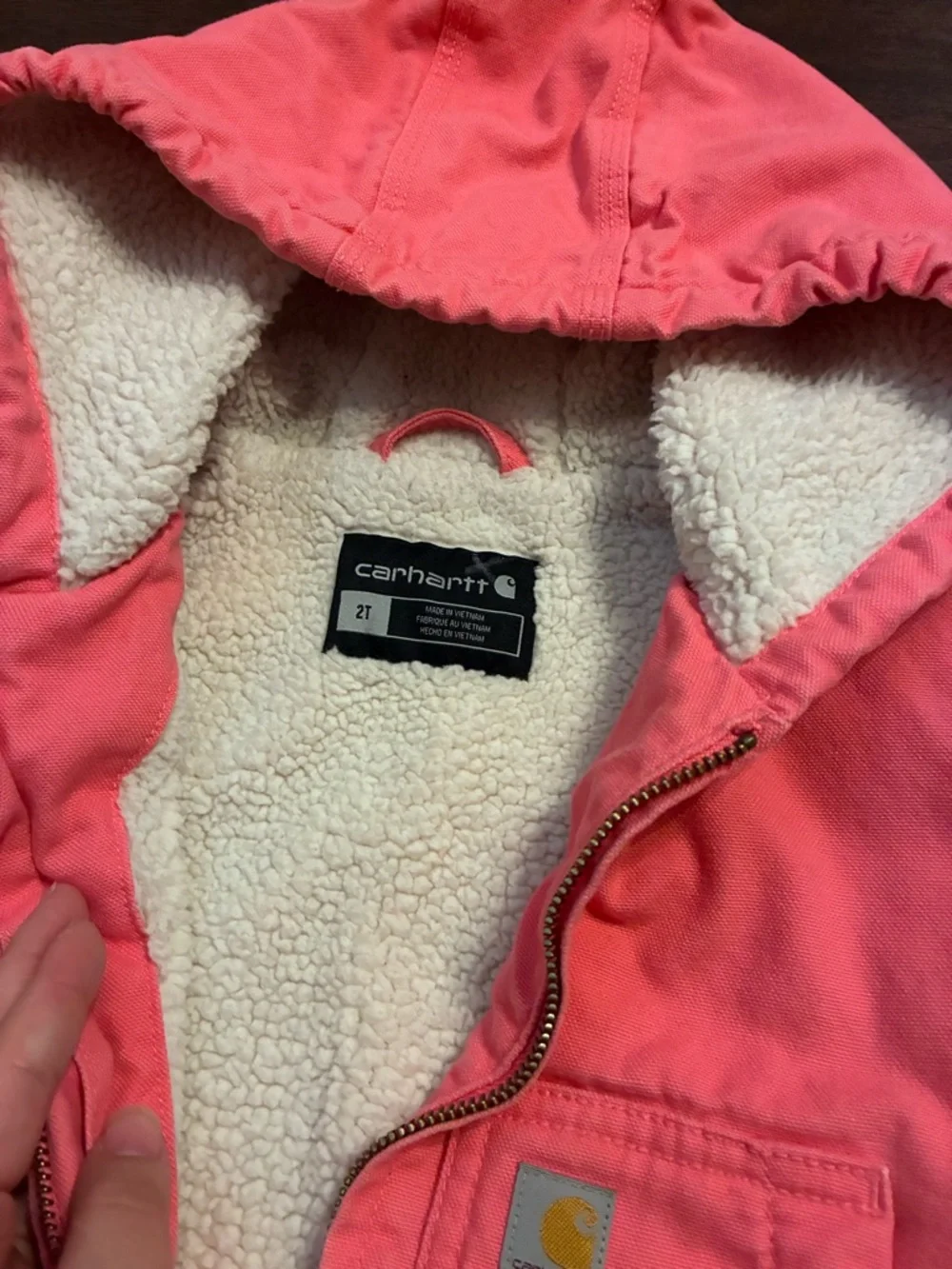 Carhartt Girls' Canvas Active Hooded Insulated Jacket